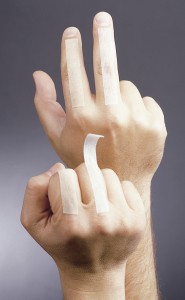 Suture Strip Hands